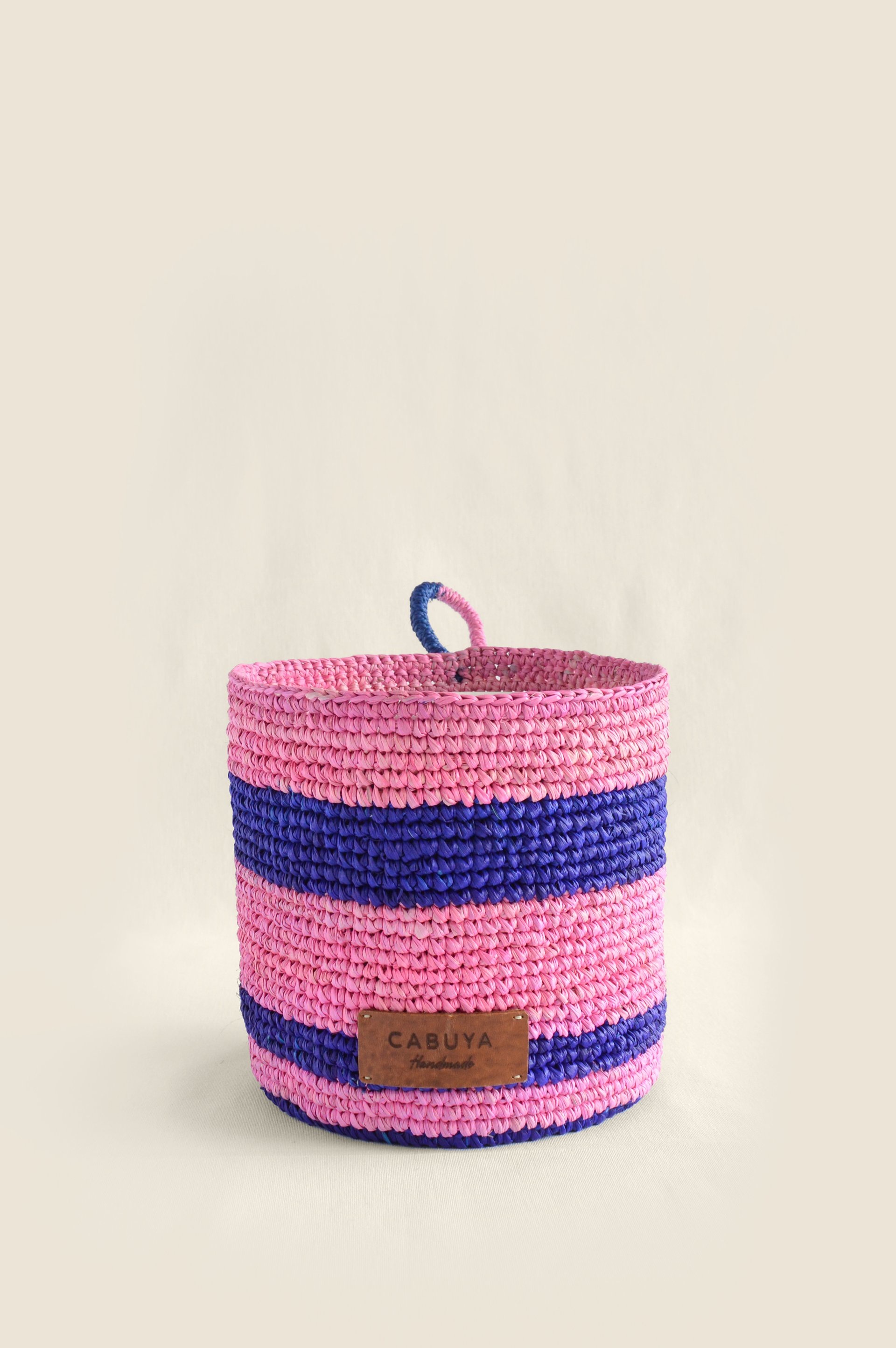 Toquilla Straw Basket Pink